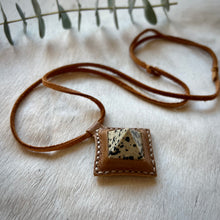 Load image into Gallery viewer, dalmation jasper pyramid horizon necklace