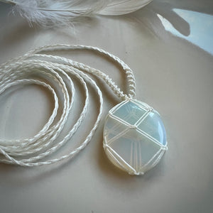 opalite talisman (white)