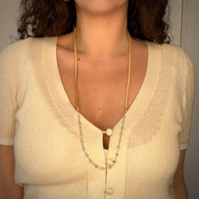 Load image into Gallery viewer, sayulita necklace (turquoise/ivory)