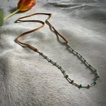Load image into Gallery viewer, sayulita necklace (turquoise/ivory)