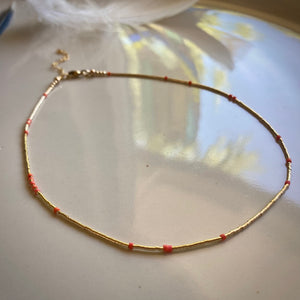 liquid gold choker (watermelon)