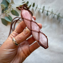 Load image into Gallery viewer, rose quartz talisman