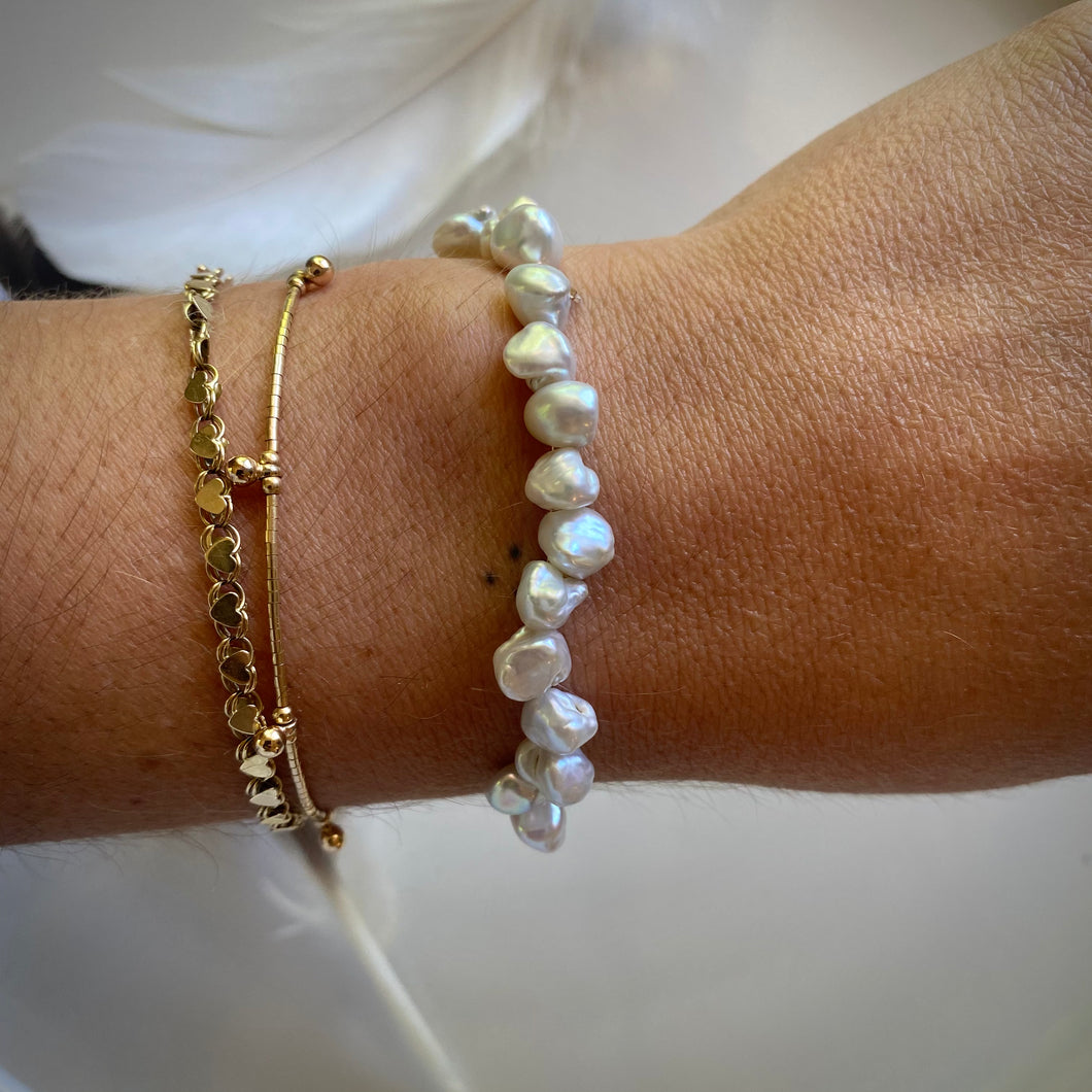 easy bracelet (biwa pearl)
