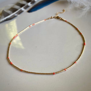 liquid gold choker (watermelon)
