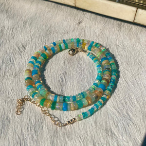 magic opal necklace (paraiba)