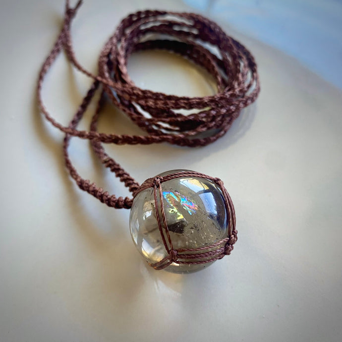 smokey quartz talisman (brown)