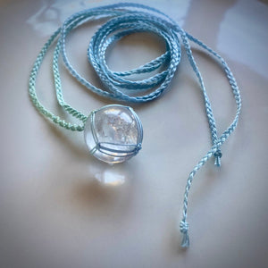 clear quartz talisman (aqua)