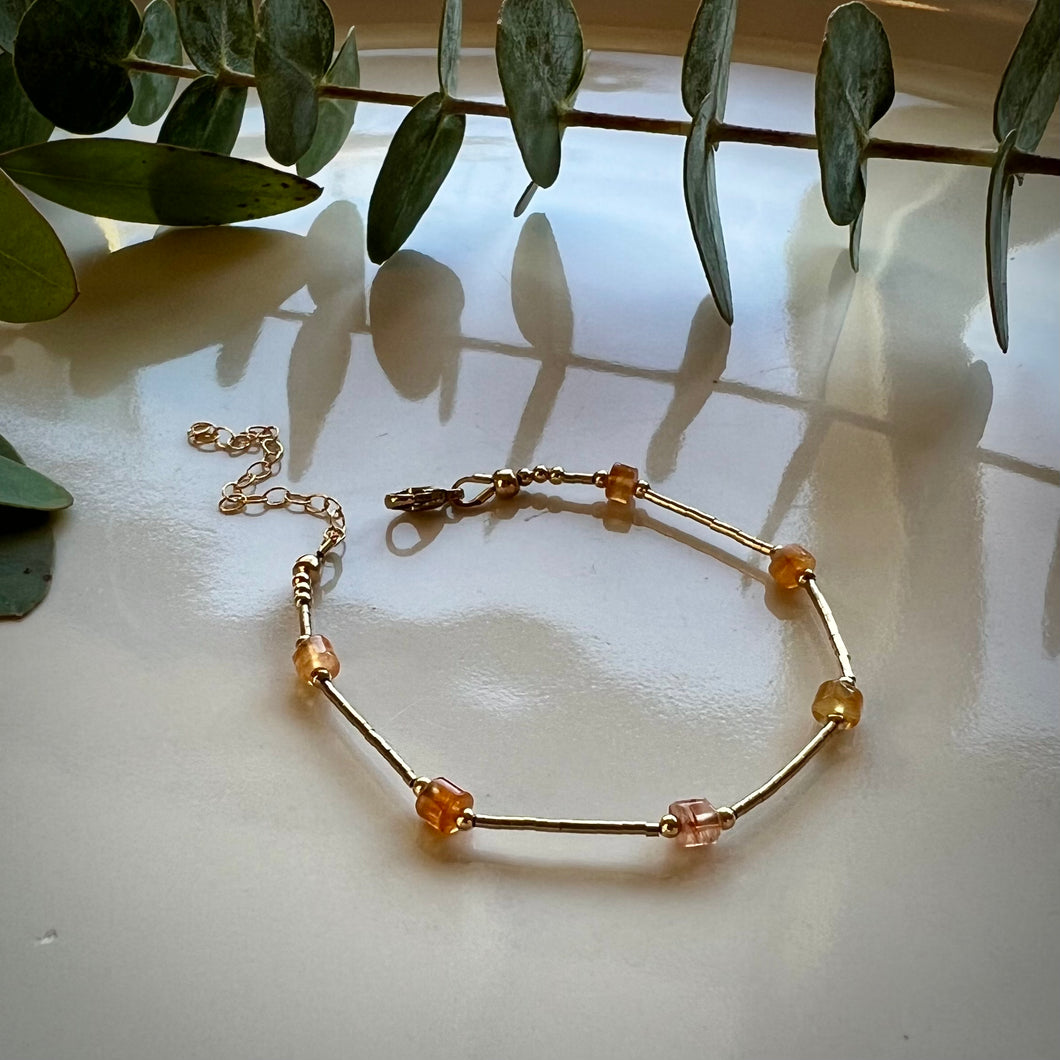 santorini bracelet (carnelian)