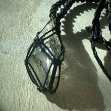 Load image into Gallery viewer, herkimer diamond talisman (black)