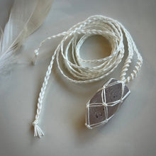 Load image into Gallery viewer, druzy agate talisman (white)