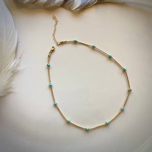santorini choker (turquoise)