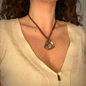 boulder opal talisman (brown)