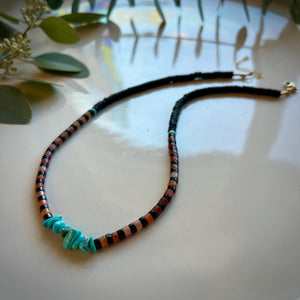 turquoise funky necklace