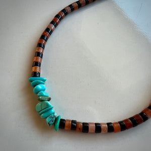 turquoise funky necklace