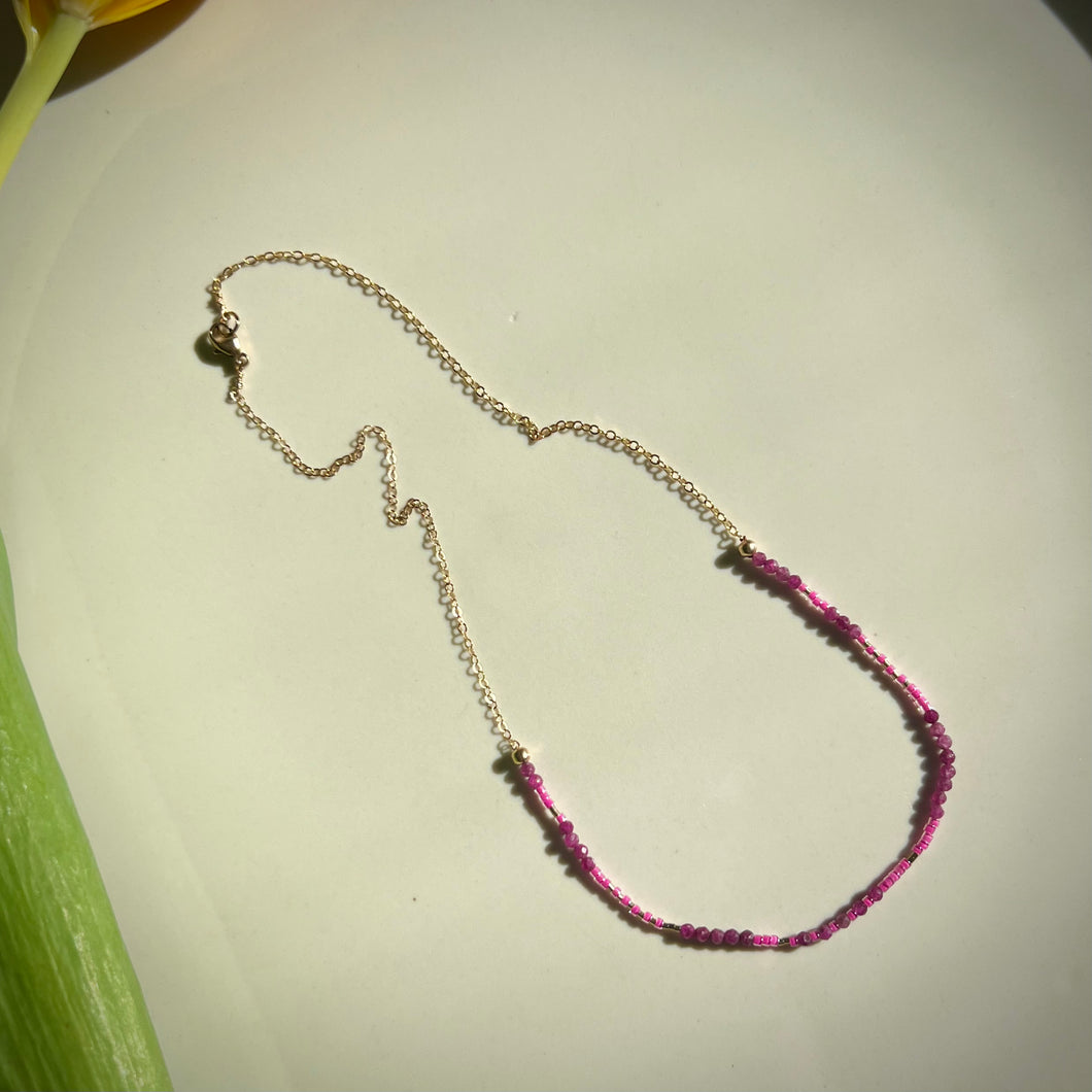 barcelona necklace (ruby)