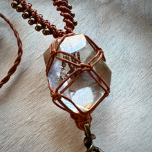 Load image into Gallery viewer, clear quartz with inclusions talisman