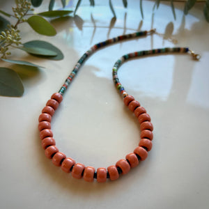 multi stone funky necklace