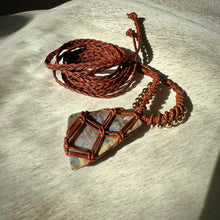 Load image into Gallery viewer, boulder opal talisman (brown with gold)