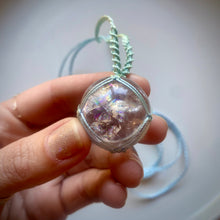 Load image into Gallery viewer, clear quartz talisman (aqua)