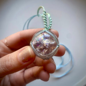 clear quartz talisman (aqua)