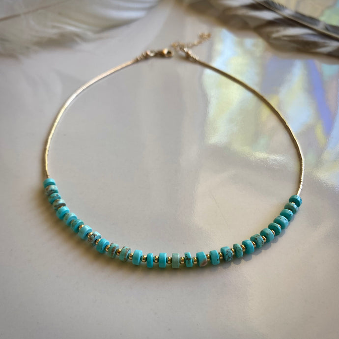 rhodes choker (turquoise)