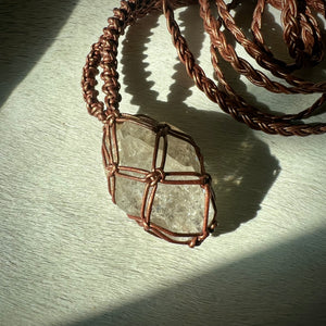 herkimer diamond talisman (bronze)