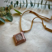 Load image into Gallery viewer, clear quartz pyramid horizon necklace