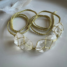Load image into Gallery viewer, clear quartz dissent collar (gold)