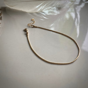 liquid gold anklet