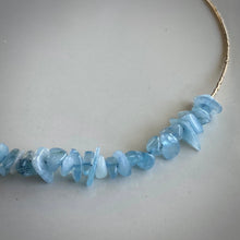 Load image into Gallery viewer, aquamarine sofia necklace