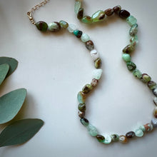 Load image into Gallery viewer, chrysoprase pebble necklace