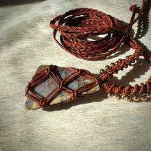 Load image into Gallery viewer, boulder opal talisman (brown with gold)