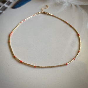 liquid gold choker (watermelon)