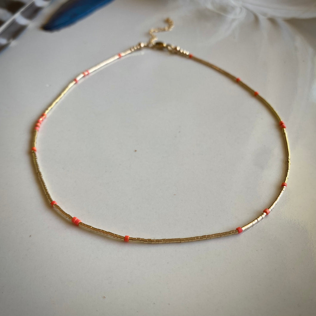 liquid gold choker (watermelon)