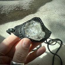 Load image into Gallery viewer, herkimer diamond horizon bracelet (black)