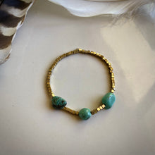 Load image into Gallery viewer, cinch bracelet (turquoise nuggets)