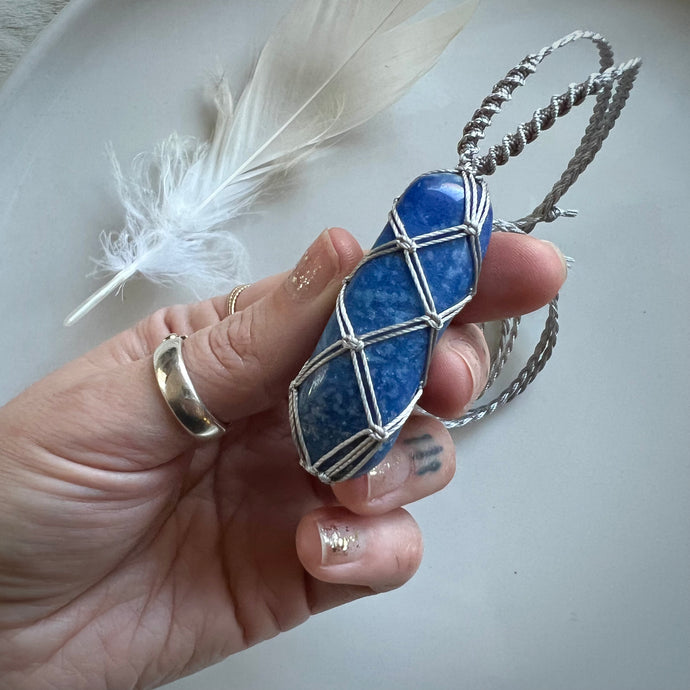 blue quartz talisman