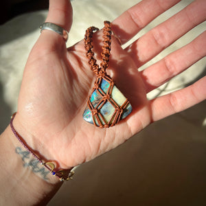 boulder opal talisman (brown)