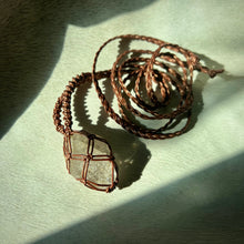 Load image into Gallery viewer, herkimer diamond talisman (bronze)