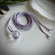 Load image into Gallery viewer, clear quartz sphere talisman (lilac)