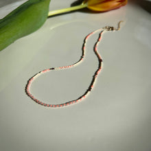 Load image into Gallery viewer, tulum necklace (rose quartz/garnet)