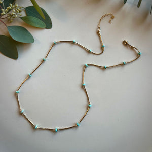 santorini necklace (turquoise)