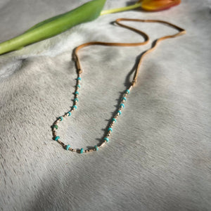 sayulita necklace (turquoise/ivory)