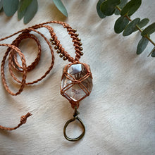 Load image into Gallery viewer, clear quartz with inclusions talisman