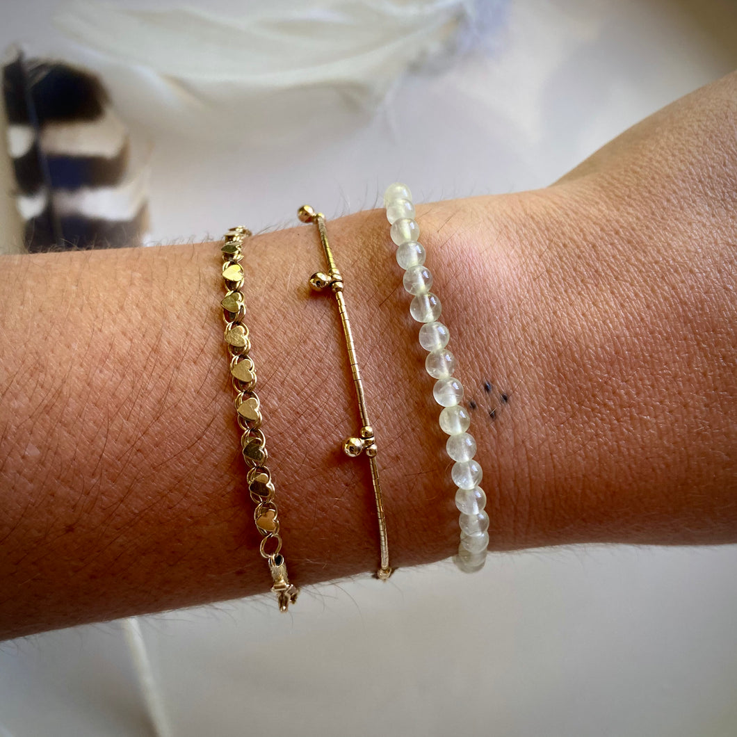 easy bracelet (prehnite)