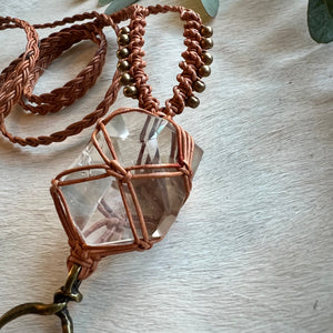 clear quartz with inclusions talisman
