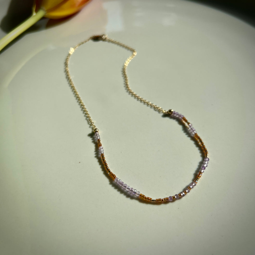 barcelona necklace (amethyst)