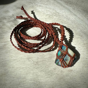 boulder opal talisman (brown)