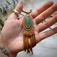 Load image into Gallery viewer, beaded green aventurine horizon necklace