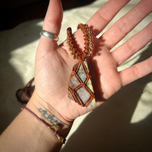 Load image into Gallery viewer, boulder opal talisman (brown with gold)